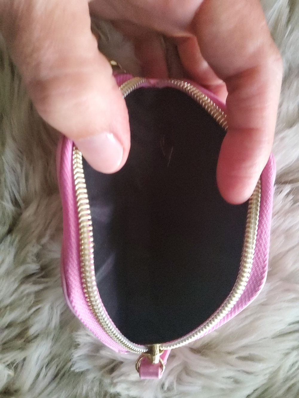 Victoria's Secret Glossy Pink Lip-Shaped Crossbody Bag - Picture 4 of 10